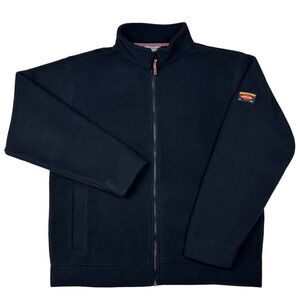 ORVIS Classic Collection Fleece Jacket Full Zip Black Mens Size L Large Outdoors